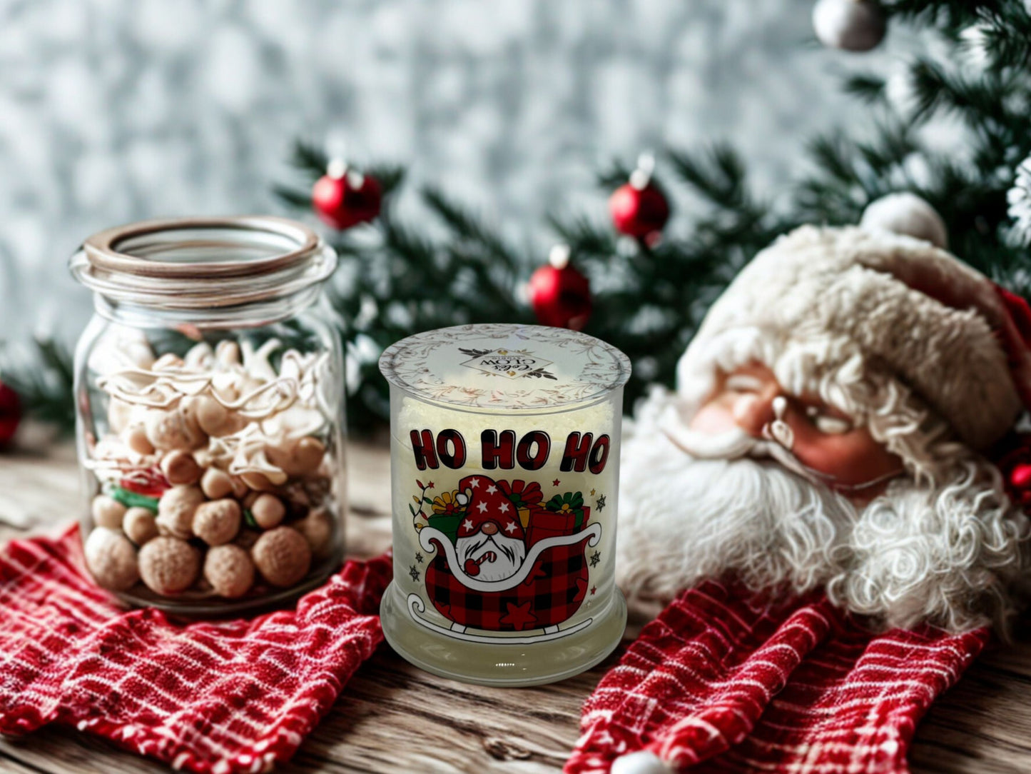 Wick-Less Christmas Cabin