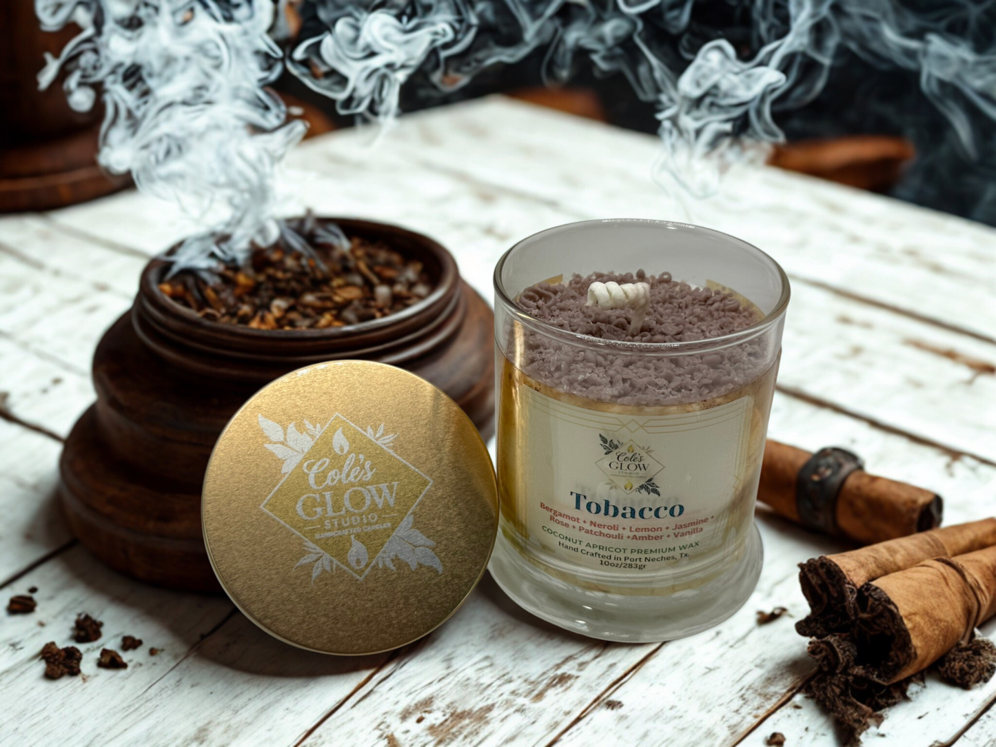 Tobacco Scented Artisanal Candle