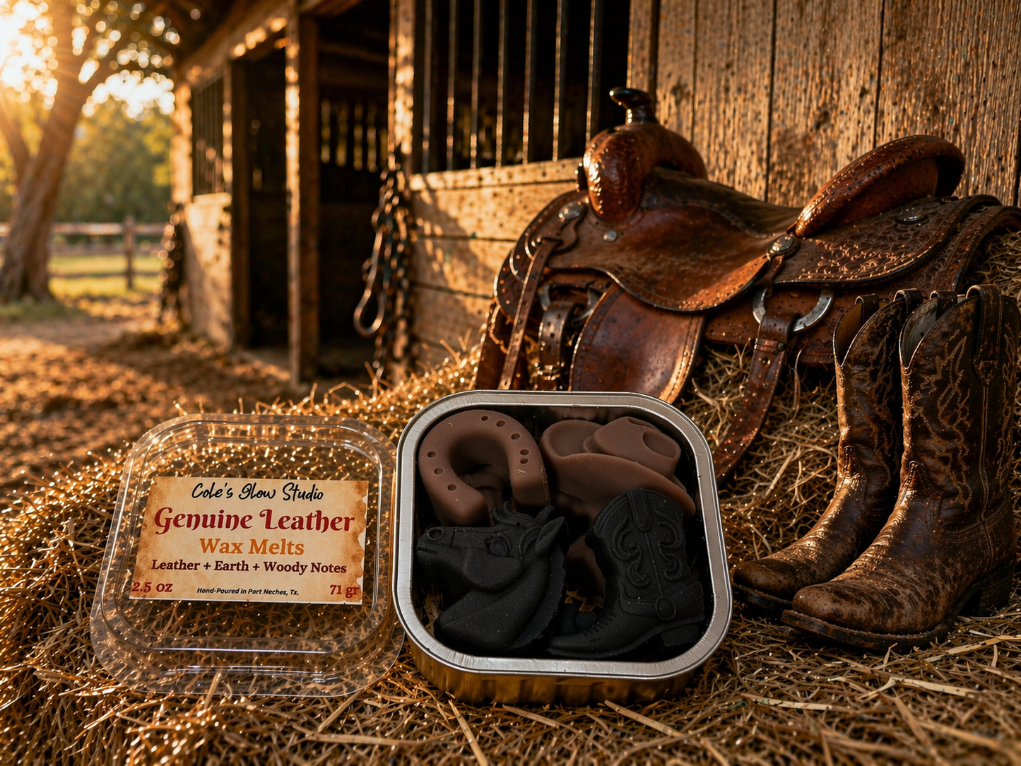 Genuine Leather Luxury Wax Melts