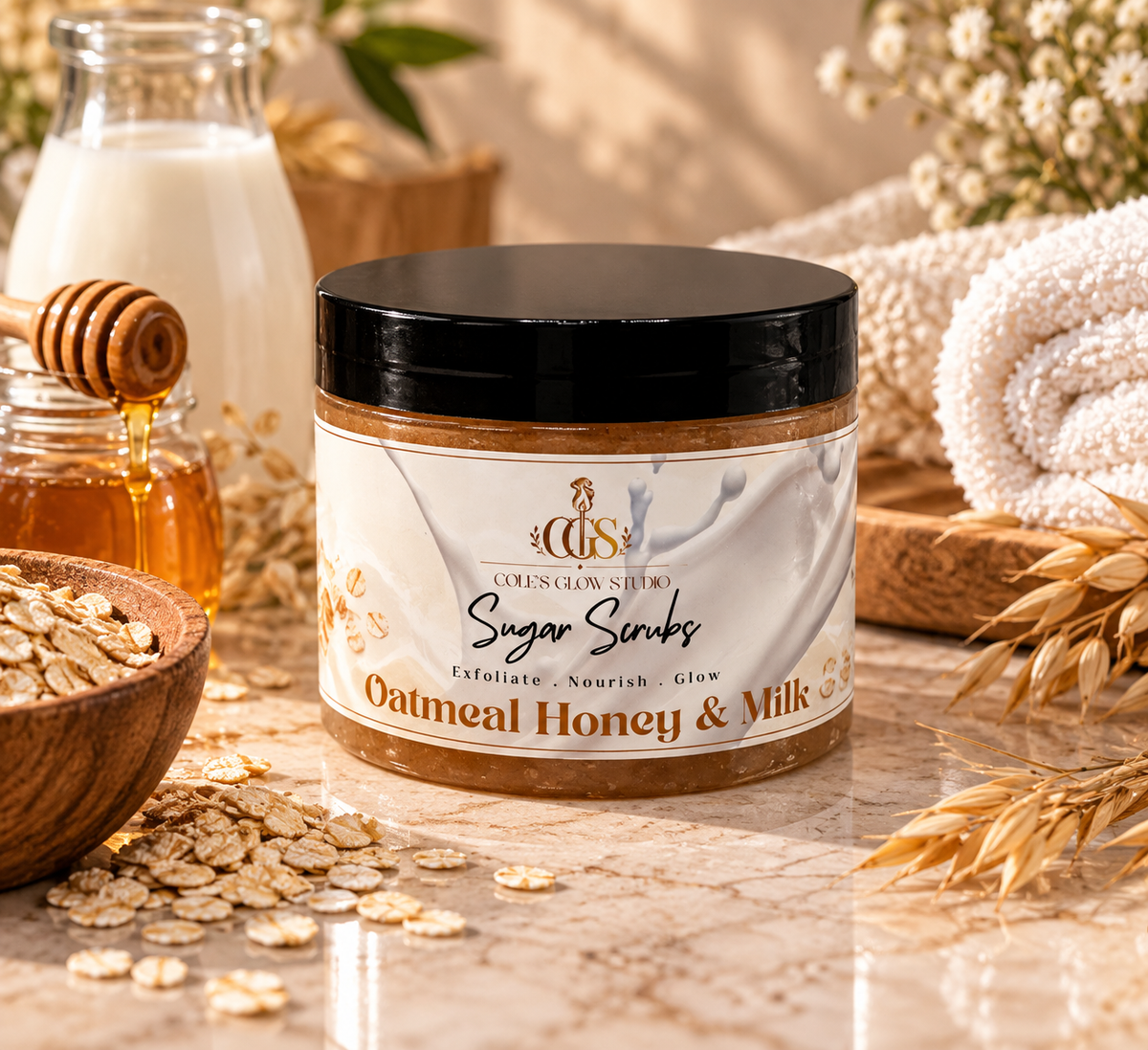 Oatmeal Honey & Milk Sugar Scrub