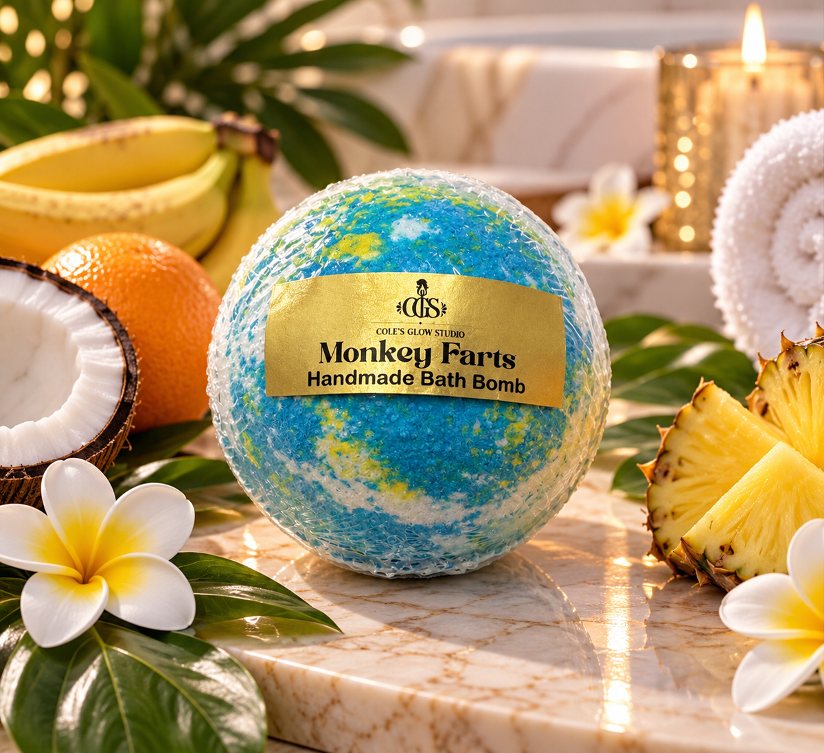 Monkey Farts Luxury Bath Bomb