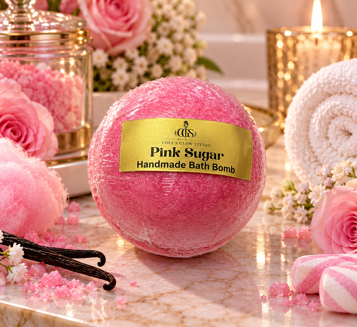 Pink Sugar Luxury Bath Bomb