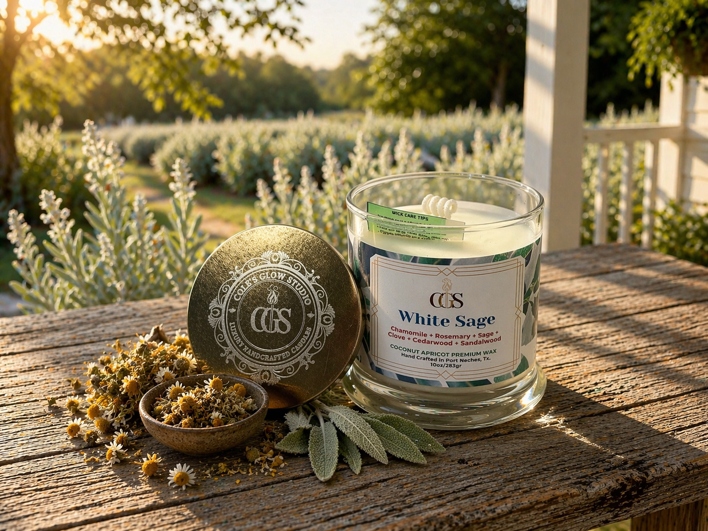 White Sage Artisanal Scented Candle