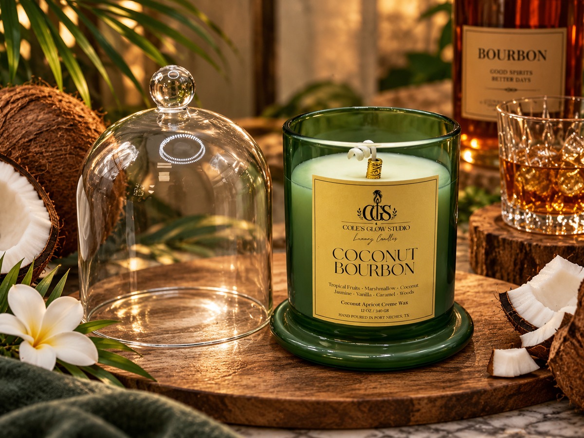 Coconut Bourbon Artisan Luxury Candle