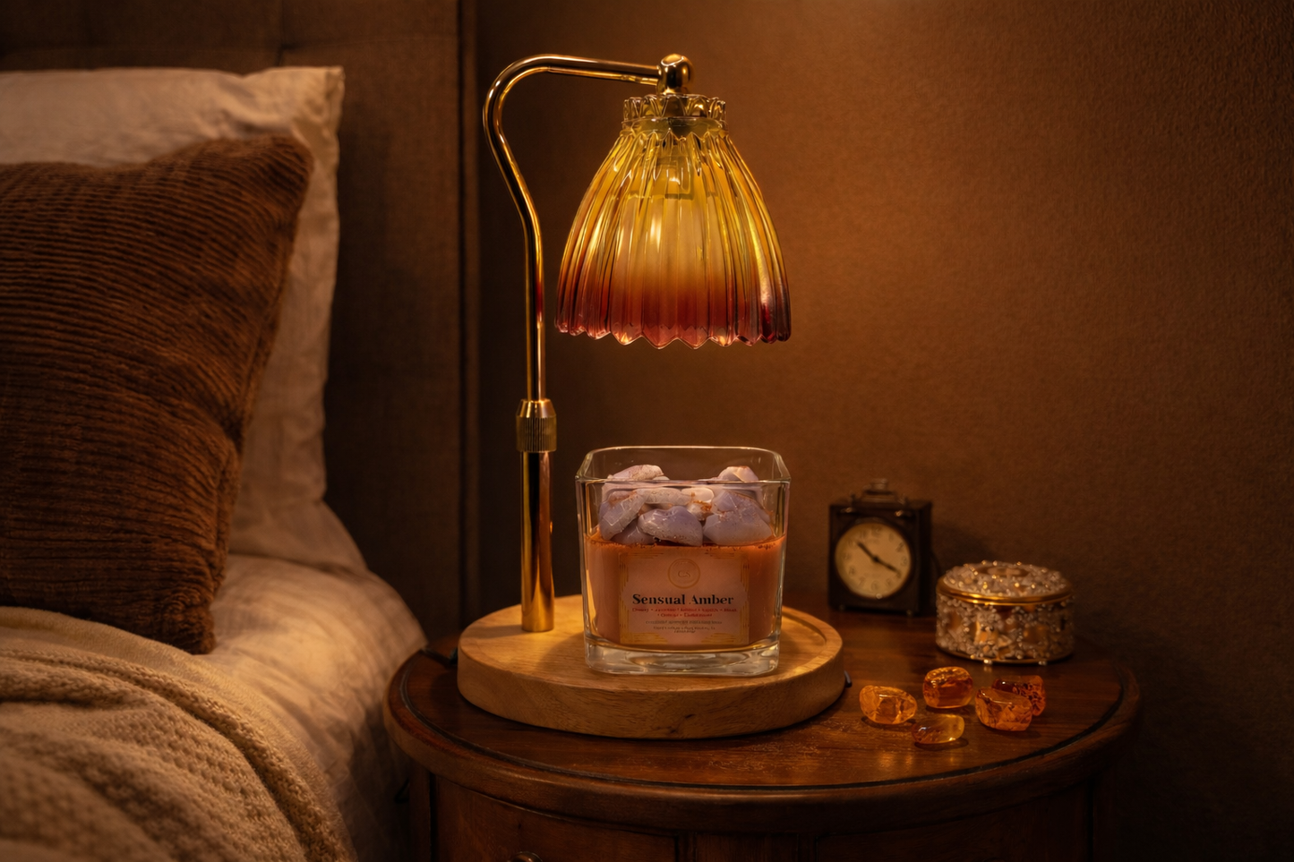 Sensual Amber Wickless Candle