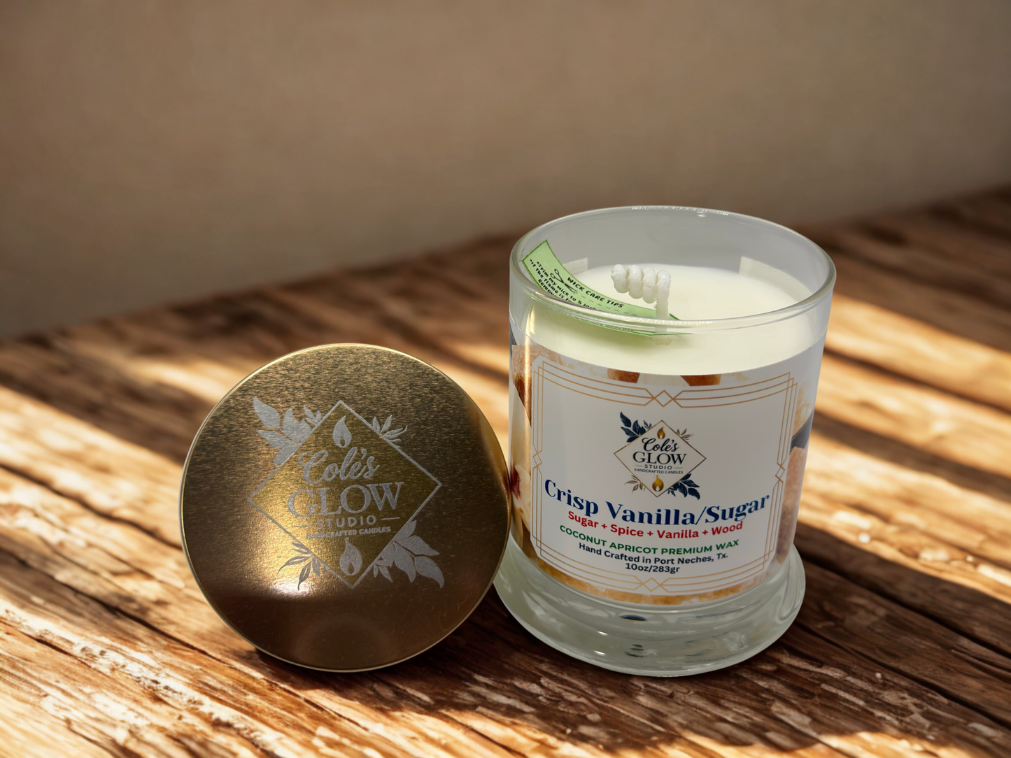 Crispy Vanilla & Sugar Scented Artisanal Candle