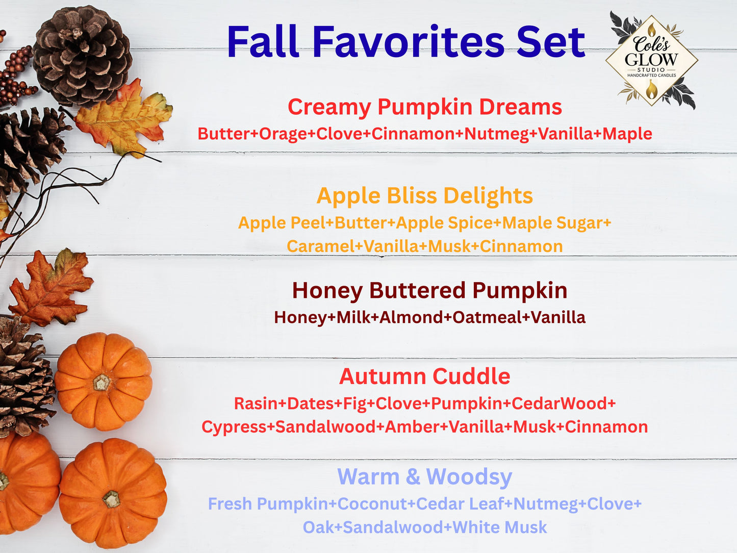 Cole's Glow Studio Fall favorites Set