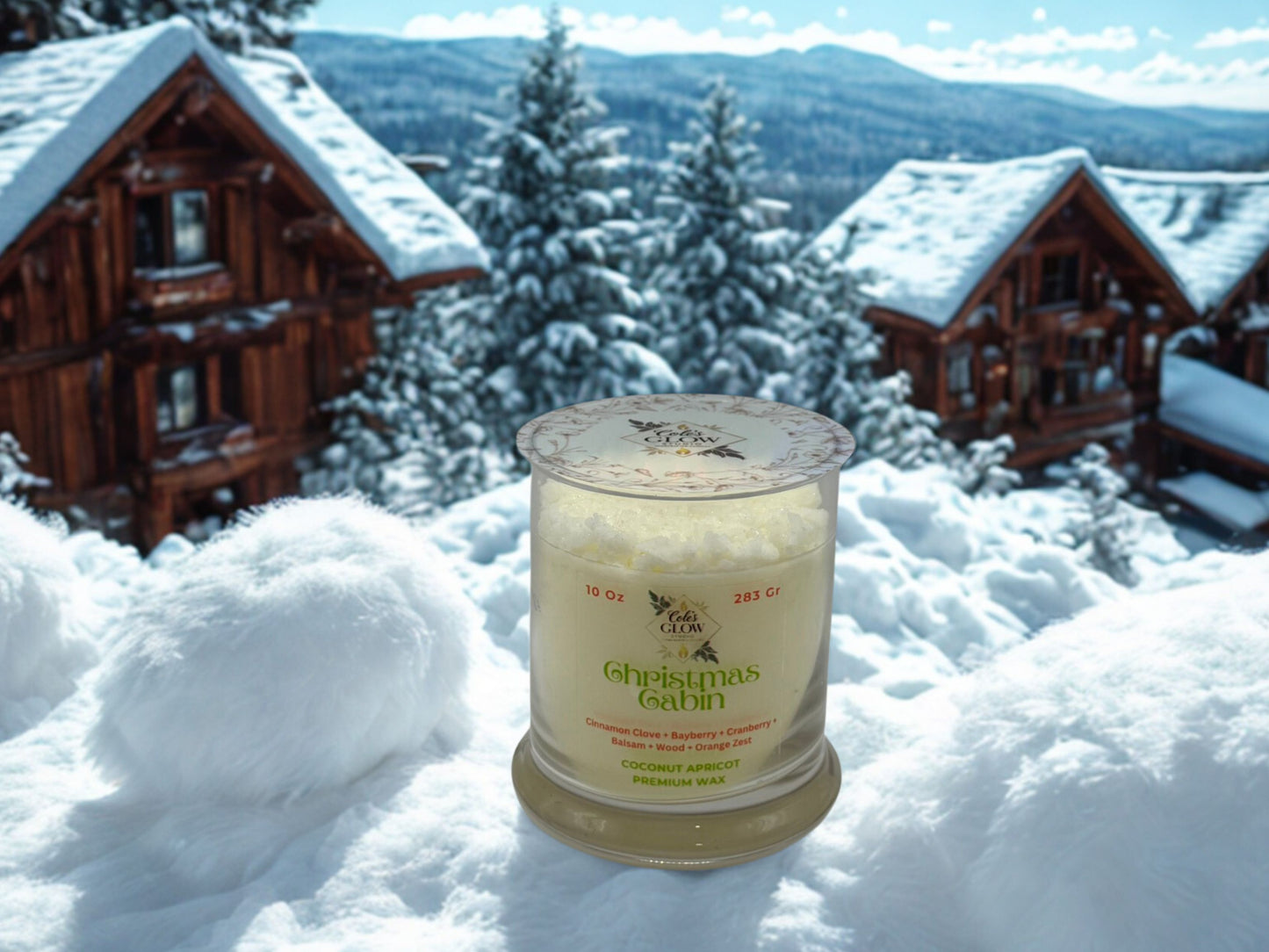 Wick-Less Christmas Cabin