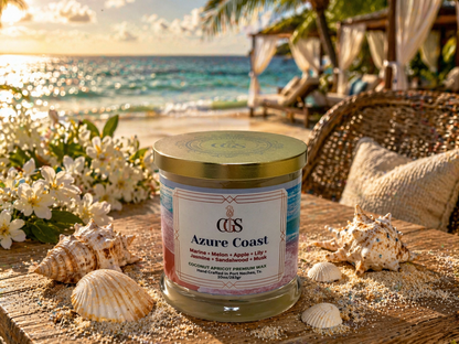 Azure Coast Artisanal Scented Candle