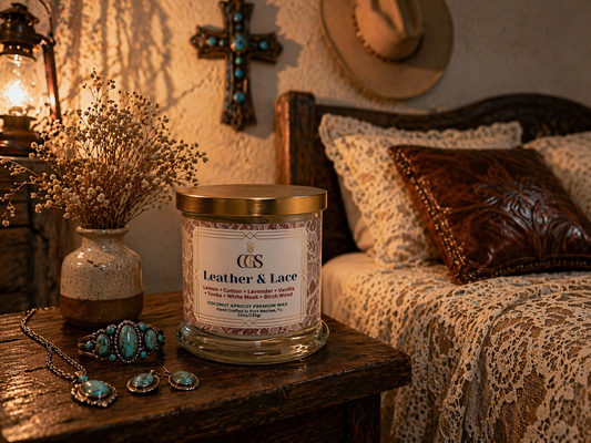 Leather & Lace Artisanal Scented Candle