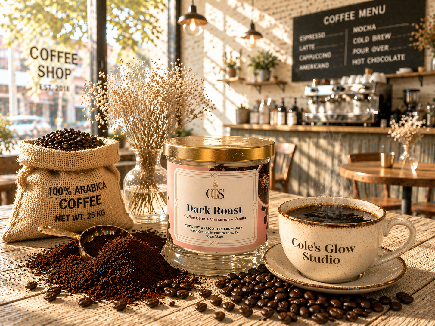 Dark Roast Artisanal Scented Candle