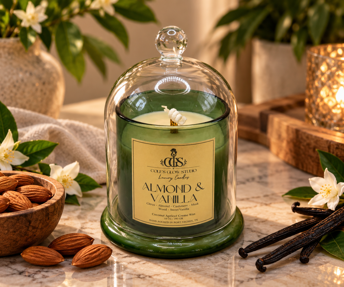 Almond & Vanilla Artisan Luxury Candle