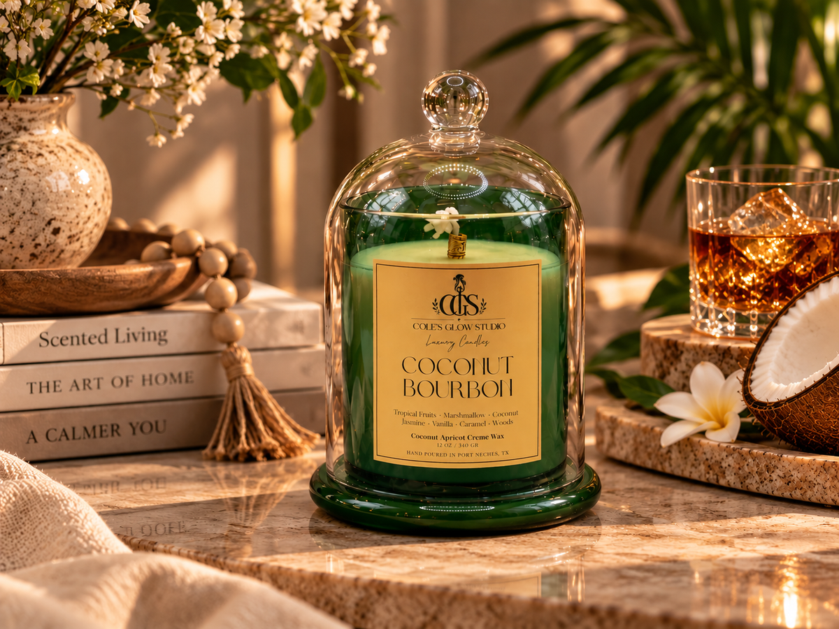 Coconut Bourbon Artisan Luxury Candle