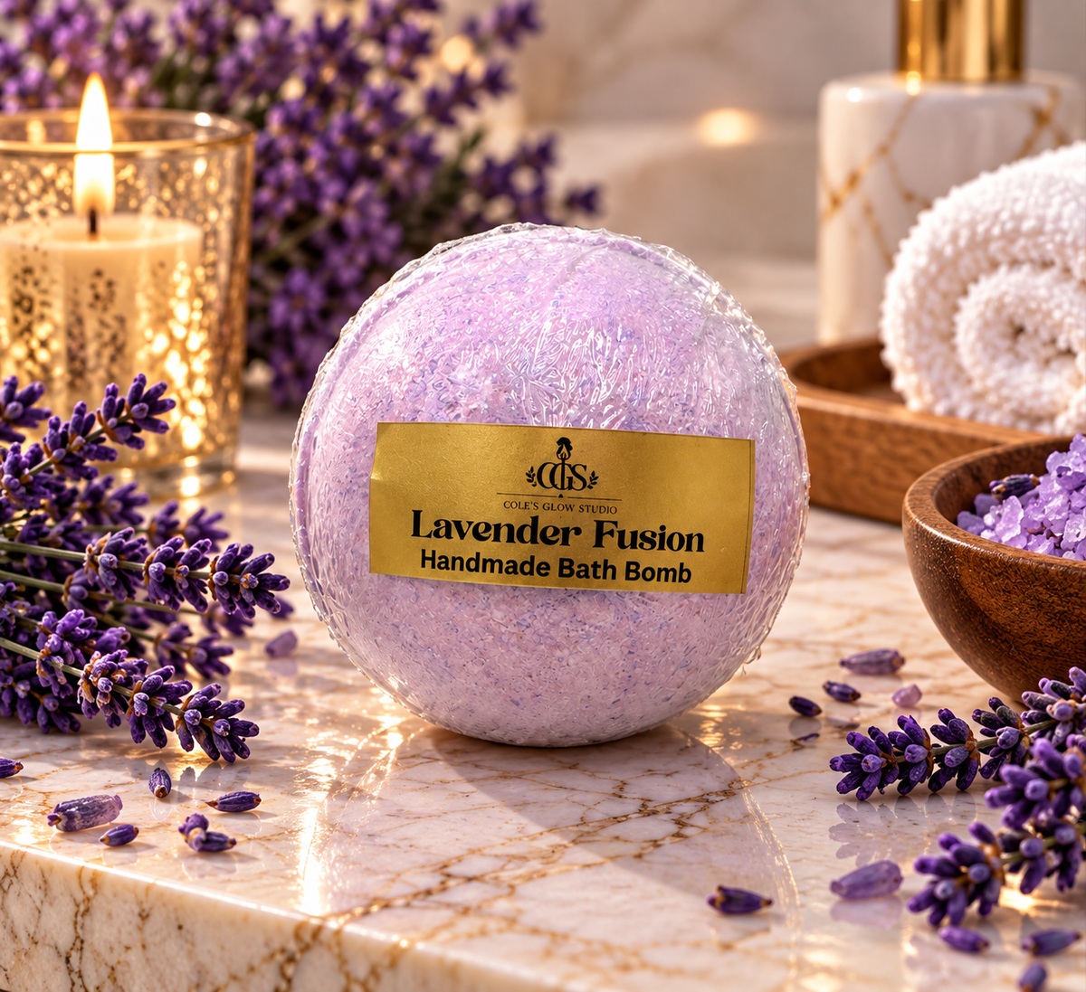 Lavender Fusion Luxury Bath Bomb