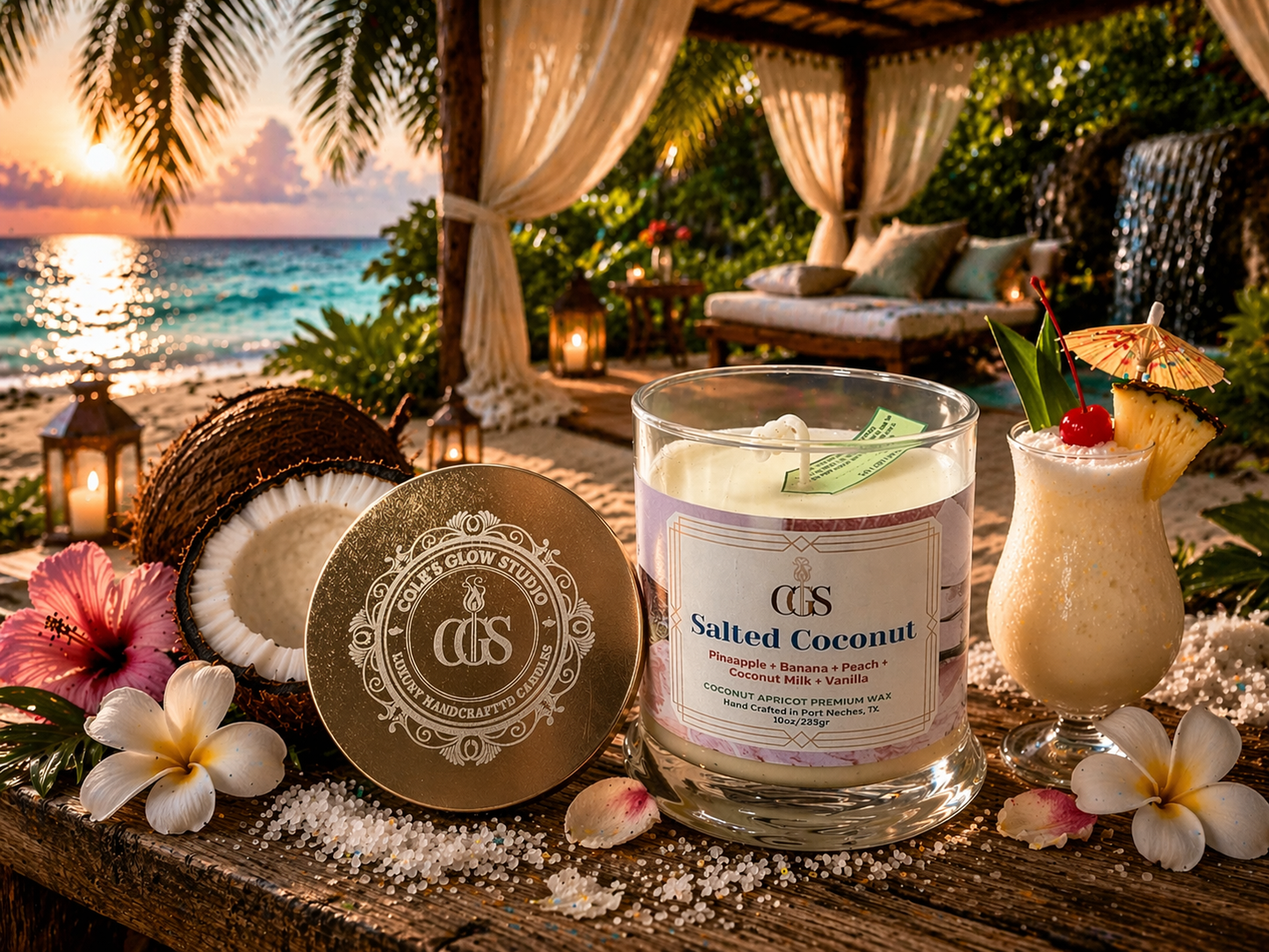 Salted Coconut Artisanal Scented Candle
