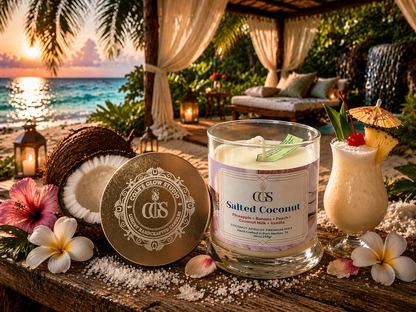 Salted Coconut Artisanal Scented Candle