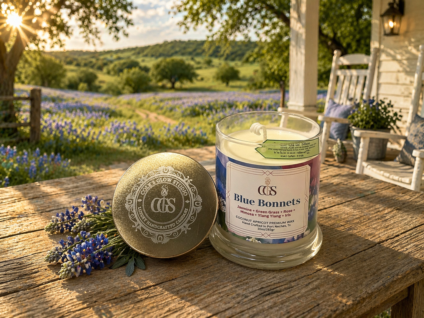 Blue Bonnets Artisanal Scented Candle