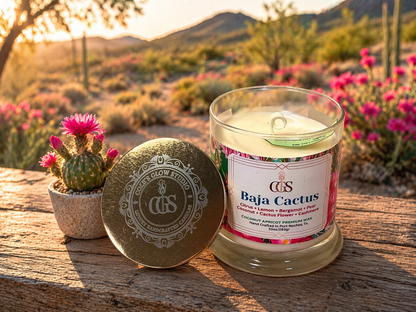 Baja Cactus Artisanal Scented Candle
