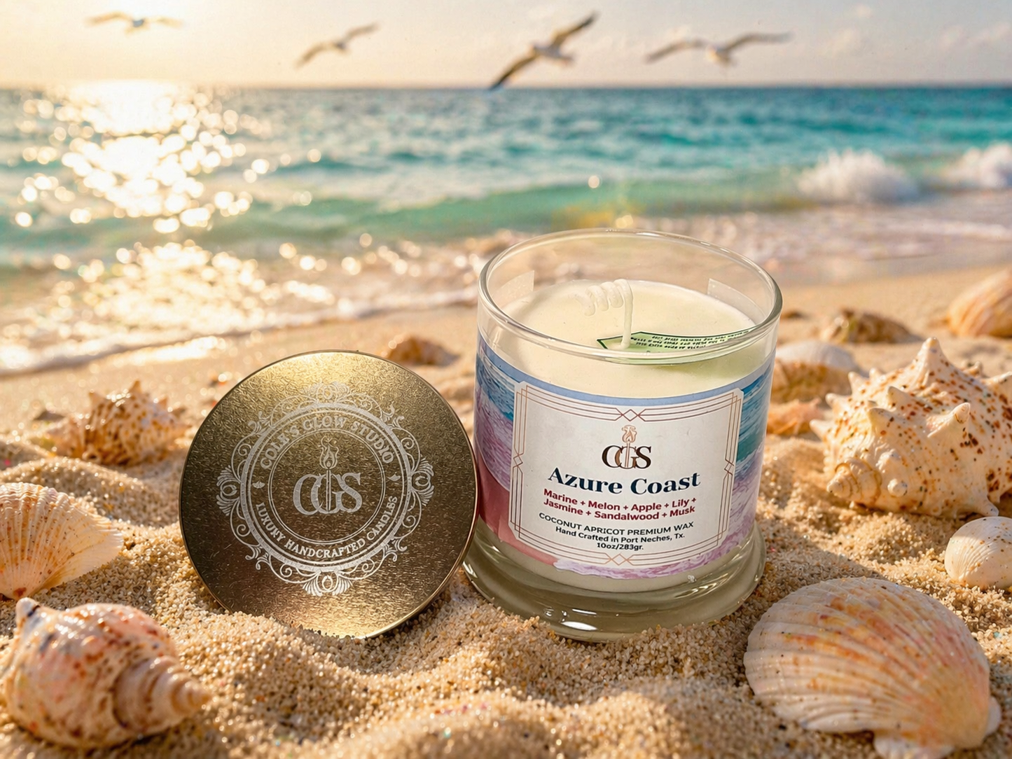 Azure Coast Artisanal Scented Candle