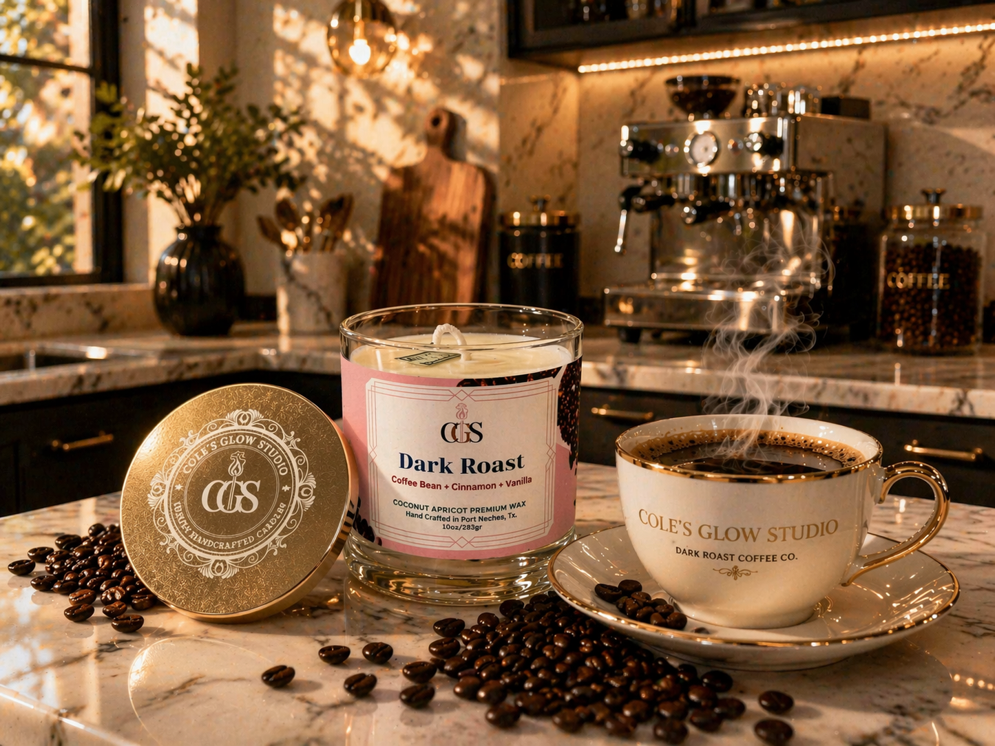 Dark Roast Artisanal Scented Candle